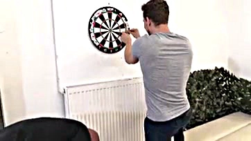 Dirty darts and sinful penetration in garage