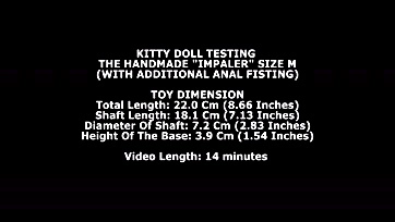 Fetish toy testing: anal fisting and impaling