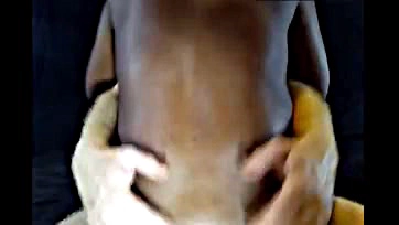 Black girl gets fucked by white guy on cam