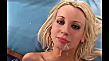 Blonde Latina gets brutal gang bang and anal sex