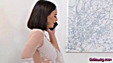 Violet Starr and Skye Blue engage in explicit oral sex