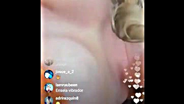 Teaches breasts, uses vibrator on live Instagram