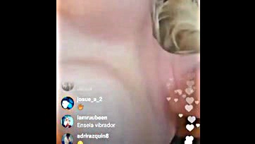 Teaches breasts, uses vibrator on live Instagram