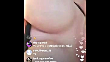 Teaches breasts, uses vibrator on live Instagram