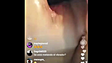 Teaches breasts, uses vibrator on live Instagram