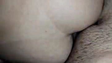 Anal sex with plug and comfortable sitting