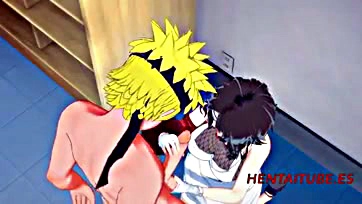 Naruto gets oral sex from Kurenai