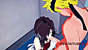 Naruto gets oral sex from Kurenai