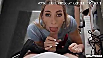 Sexy anal action served in a kitchen setting