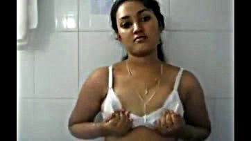 Indian girl exposes breasts, gets breast pressed hard