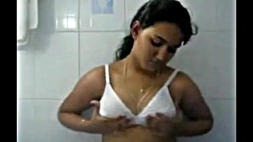 Indian girl exposes breasts, gets breast pressed hard