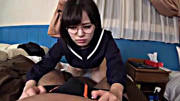 Fukushima schoolgirl gets creampie and facial