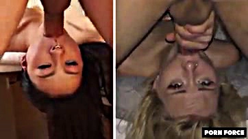 Rae and Marilyn engage in interracial creampie fantasies