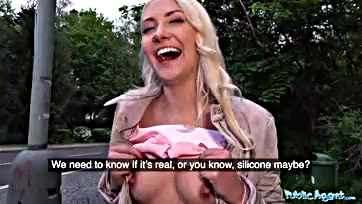 Czech cock-starved tourist Helena craves horny public sex