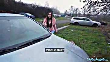 Teen wants taxi driver's cock, curiosity drives her