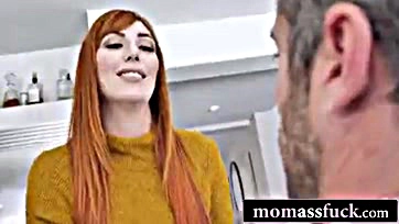 Old professor Lauren Phillips anally bangs hot redhead milf