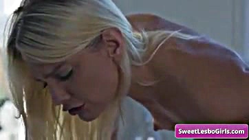 French amateur has doggy style sex in satin lingerie