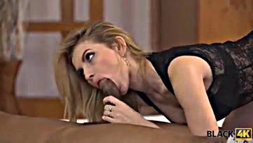 Blonde wife cheats on hubby with BBC lover