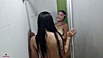 Two sisters get naked and have sex