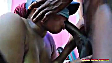 African hardcore porn: real man's rough sex with woman