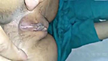 Indian girl's first doggy style and pussy exposure