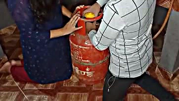 Fixed wife's problem, banged in kitchen with gas cylinder