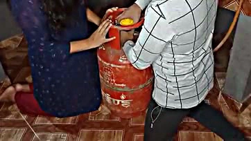 Fixed wife's problem, banged in kitchen with gas cylinder