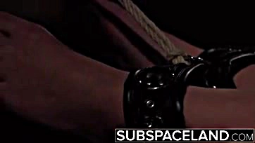 Slave submits to dominant spankings and sexual bondage