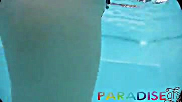 Poolside booty inspection gets real explicit