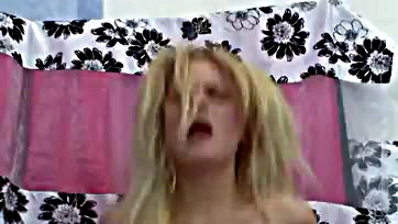 Sexy blonde sucks multiple hard wet cocks greedily