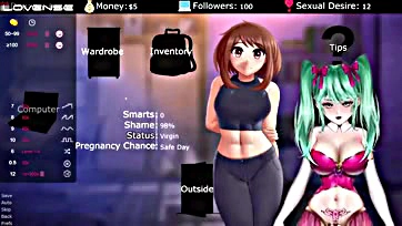 Fetishy anime game stream gets explicit and naughty