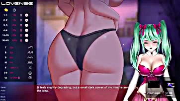 Fetishy anime game stream gets explicit and naughty