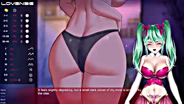 Fetishy anime game stream gets explicit and naughty