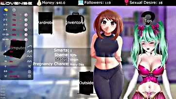 Fetishy anime game stream gets explicit and naughty