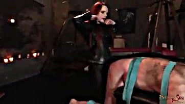 Mistress Rebekka Raynor brutally dominates and ravages her slave