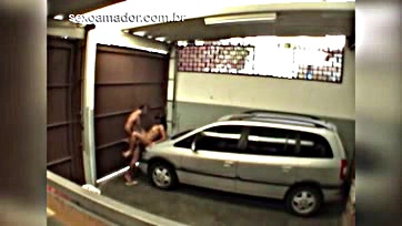 Man caught on camera having sex with girl in garage