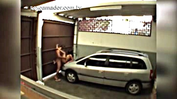 Man caught on camera having sex with girl in garage