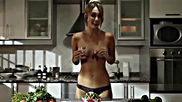 Fuck yeah, Antonella Balague cooks naked and wild