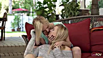 Lesbians engage in explicit, simultaneous oral sex