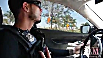 Fucking cop chases Kelsi Monroe, gets nothing but ass