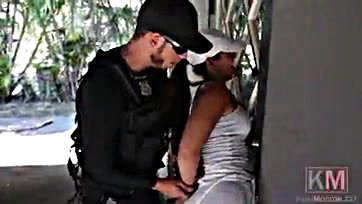 Fucking cop chases Kelsi Monroe, gets nothing but ass