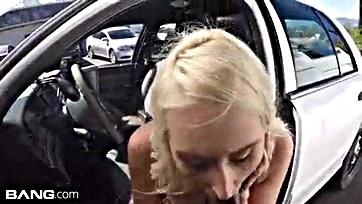 Woman performs oral sex for police officer's favor