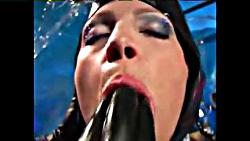 Hardcore sex with plastic, rubber, and cellophane involved