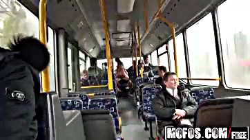 Public bus gets ass-fucked by a horny Mofos