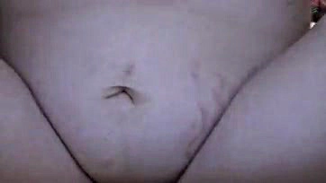 Adulterous woman receives thick creampie in her own vagina