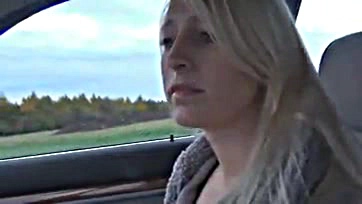 Blonde swallows cum on tongue, no hesitation