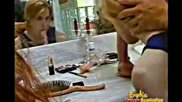 Blonde beauty educates girls on oral sex techniques