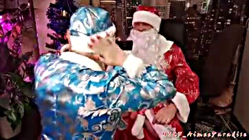 Mature couple's explicit sex and Santa-themed humor