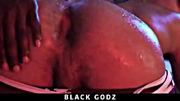 A dude gets his dick destroyed by a black god