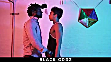 A dude gets his dick destroyed by a black god